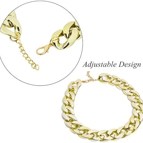 📷🔹️🐈‍⬛Gold Time Chain & Sunglasses Cat/Dog Set - Picture 7 of 9